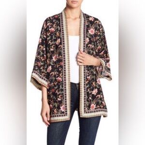 Max Studio Multicolor Floral Kimono